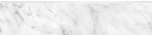 Nuvo Marble Carrara Gioia Honed 3"x12" Bullnose | Glazed Porcelain | Trim