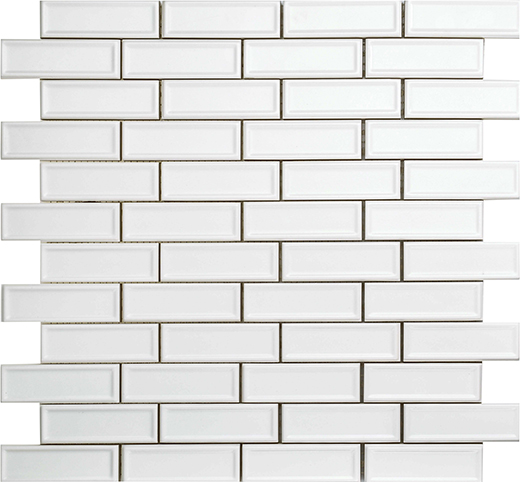 Outlet Roxy White Matte - Outlet Matte 1"x3" Brick Mosaic | Ceramic | Wall Mosaic