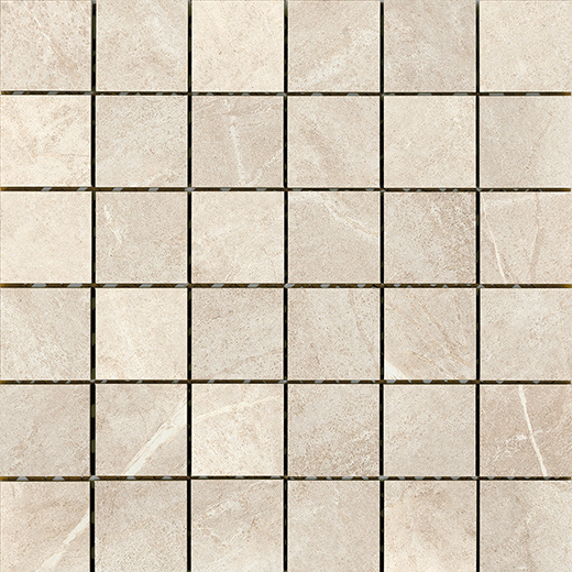 Soapstone White Matte 2"x2" Mosaic | Through Body Porcelain | Floor/Wall Mosaic
