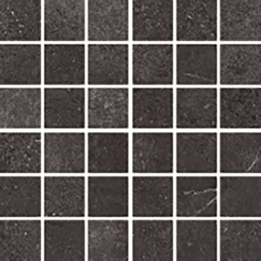 Tribeca Black Matte 2"x2" Mosaic | Color Body Porcelain | Floor/Wall Mosaic