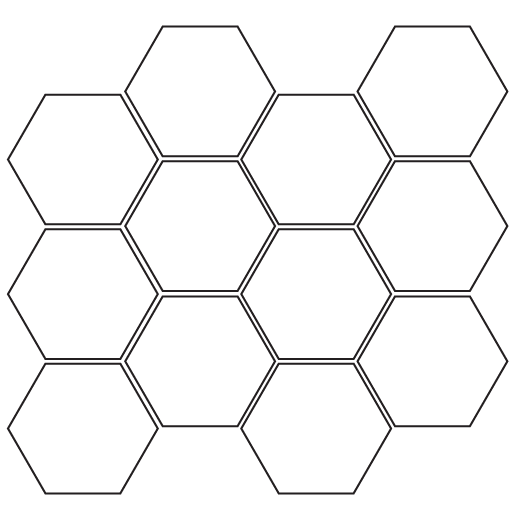 Enamel Hexagon Arabescato Matte 3" Hexagon | Enamel | Floor/Wall Mosaic
