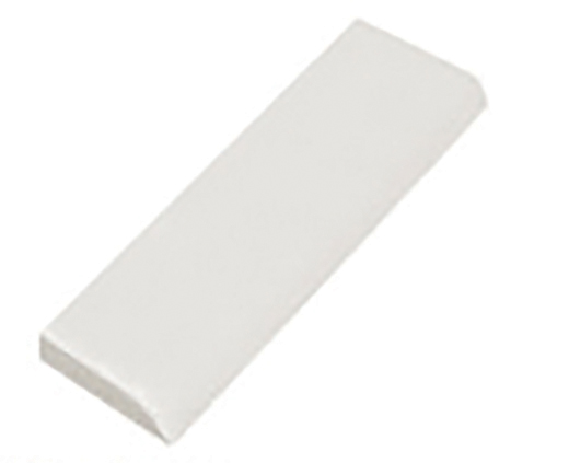 Alaska White Glossy 2"x8" Bullnose | Ceramic | Trim