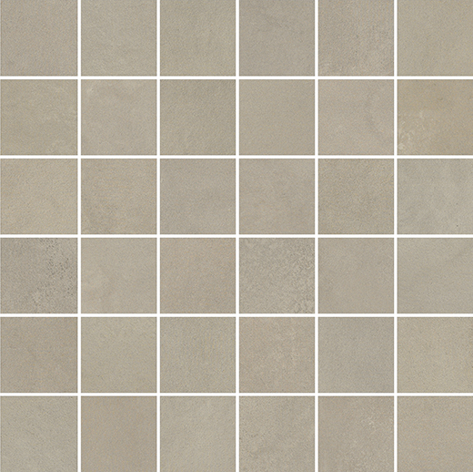 City Tribeca Taupe Natural 2"x2" (12"x12" Mosaic Sheet) | Color Body Porcelain | Floor/Wall Mosaic