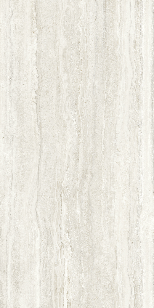 Colossus Travertino White Polished 63"x126" Bookmatch B | Color Body Porcelain | Slab