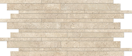Outlet Majesty Beige Natural 12"x12" Muretto Mosaic Sheet | Glazed Porcelain | Floor/Wall Mosaic