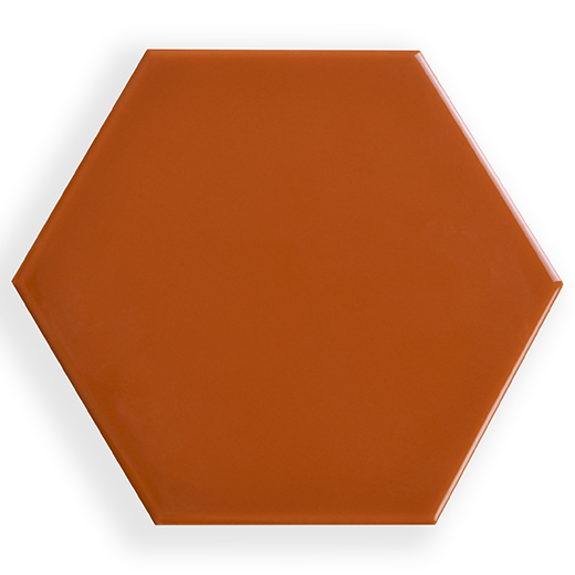 Prismatics Flame Gloss 7"x6" Hexagon | Ceramic | Wall Tile