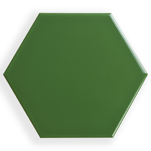 Prismatics Jungle Gloss 7"x6" Hexagon | Ceramic | Wall Tile