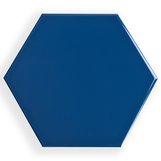 Prismatics Teal Gloss 7"x6" Hexagon | Ceramic | Wall Tile