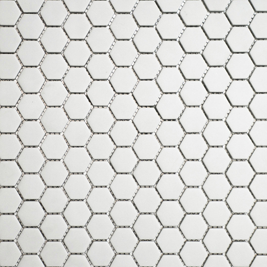 San Marino Dove Matte Hexagon Mosaic | Enamel | Floor/Wall Mosaic