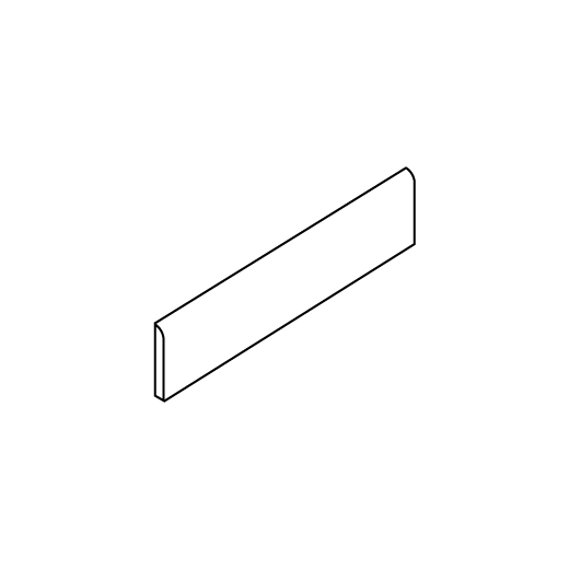 Shiro Breeze Matte 2"x6" Bullnose | Ceramic | Trim