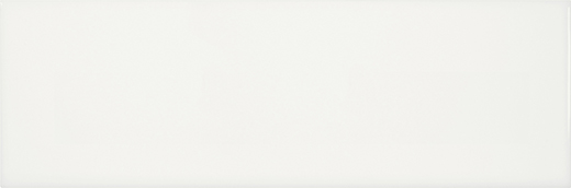 Simplicity Canvas White Glossy 4"x12 | Ceramic | Wall Tile