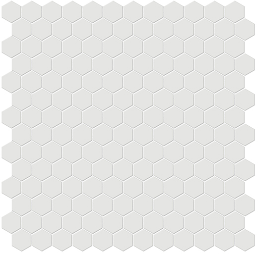 Simplicity Vintage Grey Matte 1" Hexagon (12"x12" Mosaic Sheet) | Glazed Porcelain | Floor/Wall Mosaic